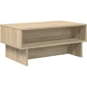 vidaXL Salontafel Sonoma Eik 80 x 46 x 35 cm Bewerkt hout