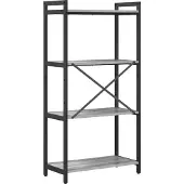 vidaXL Boekenplank 60 x 30 x 120 cm Bewerkt hout Grijs sonoma