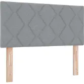 vidaXL Opbergbed met matras Lichtgrijs 100 x 200 cm fluweel