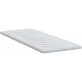 vidaXL Matras Topper 70 x 200 cm dik Knit Stof Wit