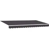 vidaXL Uitschuifbare luifel Antraciet 400 x 200 cm