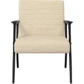 vidaXL Fauteuil Crème 59 x 75 x 78 cm Stof