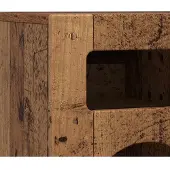 vidaXL TV Kast ELST 80 x 35 x 40 cm Oudhout Bewerkt hout