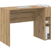 vidaXL Bureau Artisan Eiken Bewerkt hout 109 x 50 x 78 cm