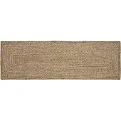 vidaXL Vloerkleden Naturel en Zwart 80 x 200 cm Jute