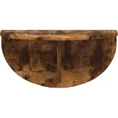 vidaXL Wandplank Gerookt eiken 48 x 24 x 24 cm
