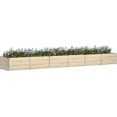 vidaXL Plantenbak Ivoor 480 x 80 x 45 cm Staal