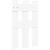 vidaXL Wandgemonteerde kapstok Muurmontage Wit 65 x 3 x 100 cm