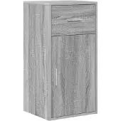vidaXL Dressoir met lade Grijs Sonoma 38 x 34 x 75 cm