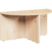 vidaXL Salontafel, 2 stuks, naturel, 79 x 39,5 x 40 cm, massief grenenhout
