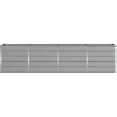 vidaXL Plantenbak Lichtgrijs 320 x 80 x 75 cm Staal