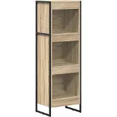 vidaXL Boekenkast 40 x 30 x 121 cm Bewerkt hout Sonoma