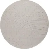 vidaXL Binnen- en buitenkleed PALMERAS Crème Ø 160 CM Polyester
