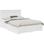 vidaXL Bedframe met lade met hoofdeinde met opslag Bewerkt hout