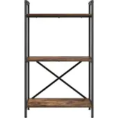 vidaXL Boekenplank 3-laags 56 x 34 x 96 cm Bewerkt hout Rook Eiken
