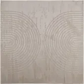 vidaXL Binnen kleed GALATI Beige 200 x 200 cm Polyester
