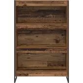 vidaXL Boekenkast 80 x 30 x 121 cm Bewerkt hout Oud Hout