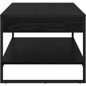 vidaXL Salontafel, zwart, eikenlook, 80 x 50 x 40 cm, houtvezel