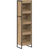 vidaXL Boekenkast 40 x 30 x 155 cm Bewerkt hout Ambachtelijk Eiken