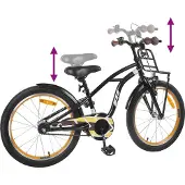 vidaXL Kinderfiets 20 Inch voor 6-11 jaar oud Zwart