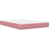 vidaXL Bedframe met matras Roze 120 x 190 cm fluweel