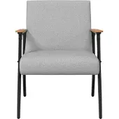 vidaXL Fauteuil Wolkgrijs Stof