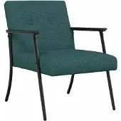 vidaXL Fauteuil Donkergroen Stof