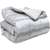 vidaXL Winter Duvet 240 x 260 cm 450 gsm Zilver