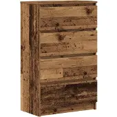 vidaXL Dressoir 60x35x98,5 cm spaanplaat oud hout