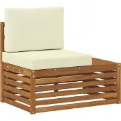 vidaXL 6 st Buiten bank set Massief Acacia Hout en Polyester