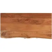vidaXL Wastafelblad rechthoekig 120x60x2,5 massief acaciahout