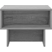 vidaXL Salontafel Sonoma-grijs, 48 x 46 x 35 cm, houtvezel