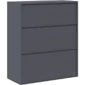 vidaXL Opbergkast Antraciet 90 x 40 x 105 cm Staal