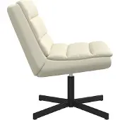 vidaXL Draaistoel Crème 63 x 75 x 76 cm Kunstleer