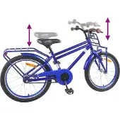 vidaXL Kinderfiets 18 Inch voor 5-7 jaar oud Donkerblauw