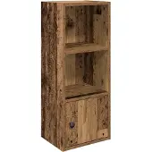 vidaXL Boekenkast 31x24x77 cm bewerkt hout oud houtkleurig