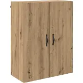 vidaXL Highboard 2 st Artisan Eiken 69,5 x 34 x 180 cm Bewerkt hout