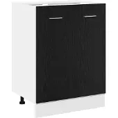 vidaXL Onderkast zwart eik 60x46x81,5 cm bewerkt hout