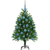 vidaXL Kerstboom met 150 LED met standaard Groen 120 cm PE