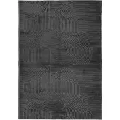 vidaXL Vloerkleed IZA laagpolig Scandinavisch 120x170 cm antraciet