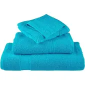 vidaXL Gastendoek SOLUND 4 st Turquoise 15 x 21 cm 550 gsm