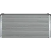 vidaXL - Plantenbak - Lichtgrijs - 100 - x - 40 - x - 45 - cm - Staal