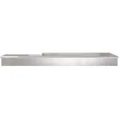 vidaXL Slakkenhekken 16 pcs 100 x 3,5 x 25 cm Roestvrij staal Zilver