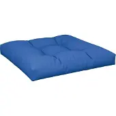 vidaXL Palletkussen 70x70x12 cm stof koningsblauw