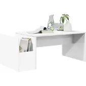 vidaXL Salontafel Wit 90 x 45 x 35 cm Bewerkt hout