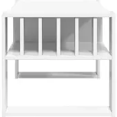 vidaXL Salontafel, wit, 92 x 49,5 x 45 cm, houtvezel
