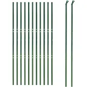 vidaXL Gaashekwerk, groen, 1,6 x 25 meter, verzinkt staal