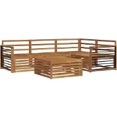 vidaXL Buiten bank set 5 st Naturel Massief Acacia Hout