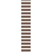 vidaXL Zebra rolgordijn 50x200 cm stofbreedte 45,9cm polyester bruin