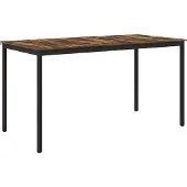 vidaXL Staande Bartafel Bewerkt hout Rechthoekig